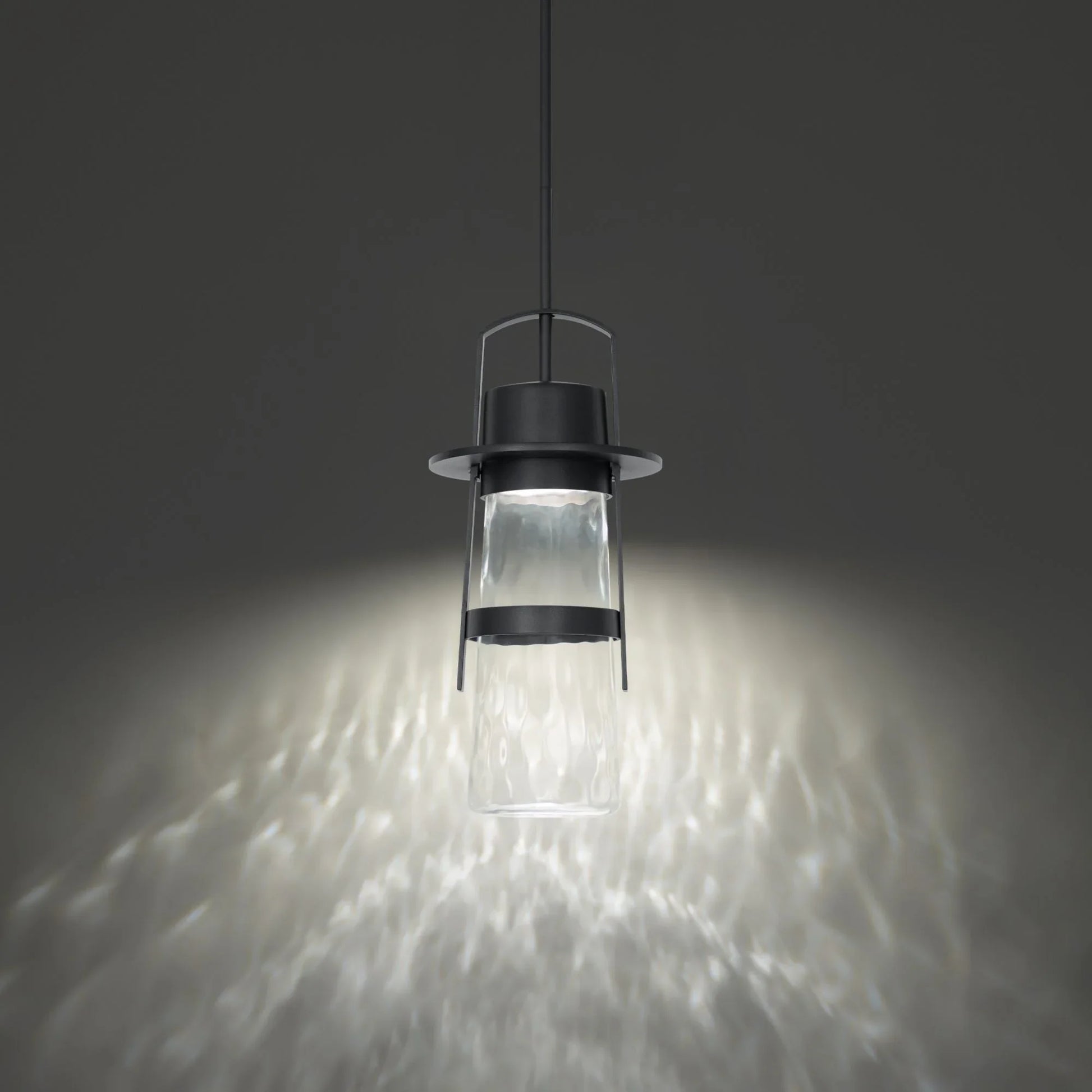 Modern Forms - Balthus 15" LED Outdoor Pendant, Black Finish | Bees Lighting