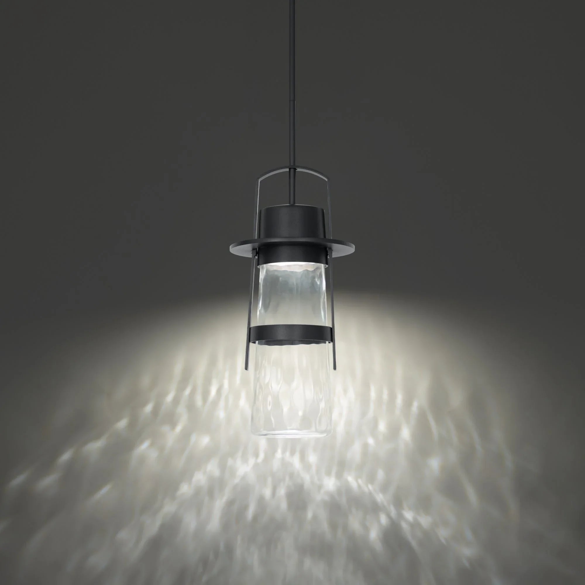 Modern Forms - Balthus 15" LED Outdoor Pendant, Black Finish | Bees Lighting