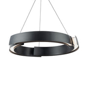 Battlestar 28" LED Chandelier, Black Finish - Bees Lighting