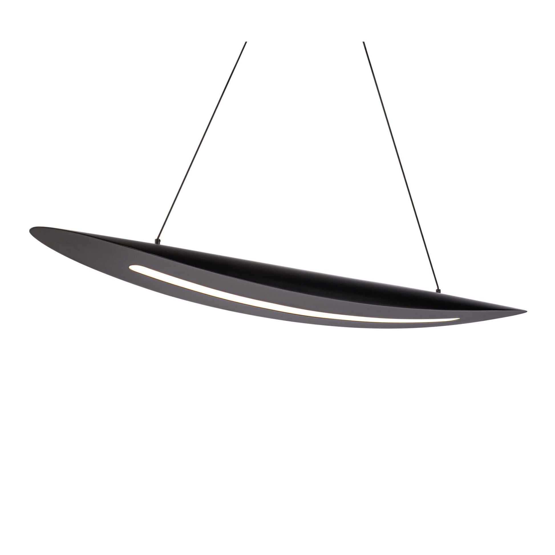 Black Jack 44" LED Linear Pendant, Black Finish - Bees Lighting