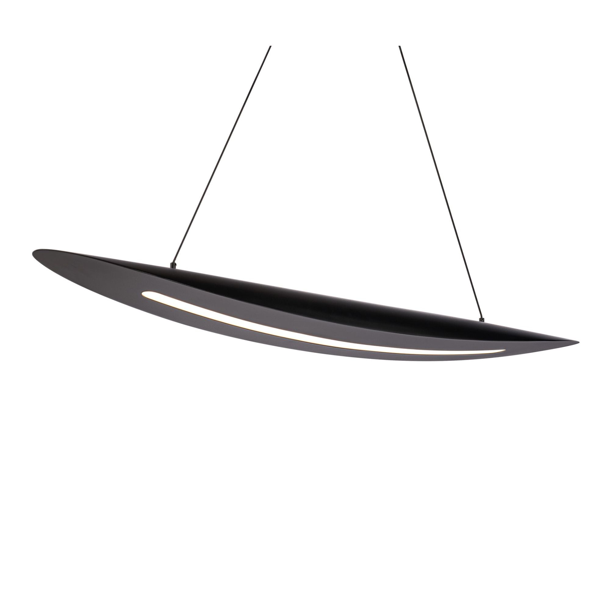 Black Jack 44" LED Linear Pendant, Black Finish - Bees Lighting