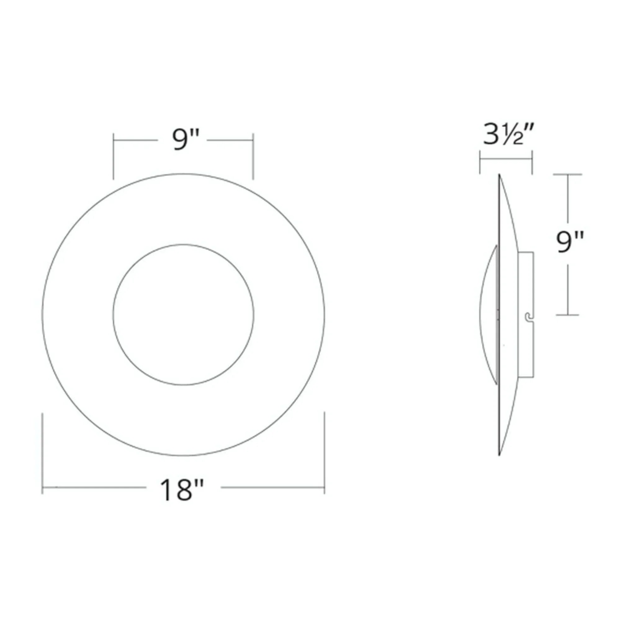 Blaze 18" LED Wall Sconce, Silver Leaf Finish
