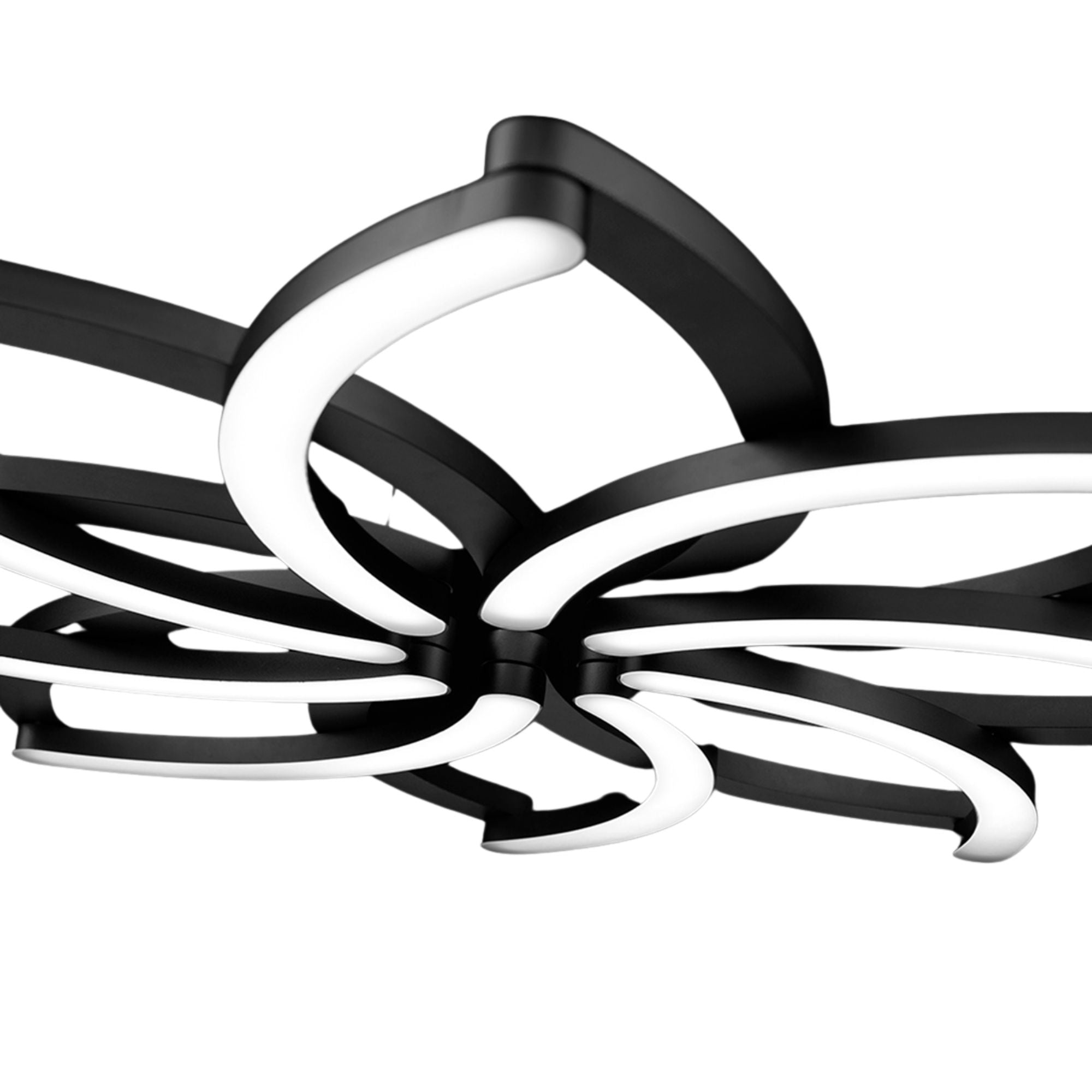 Bloom 32" LED Chandelier, Black Finish - Bees Lighting