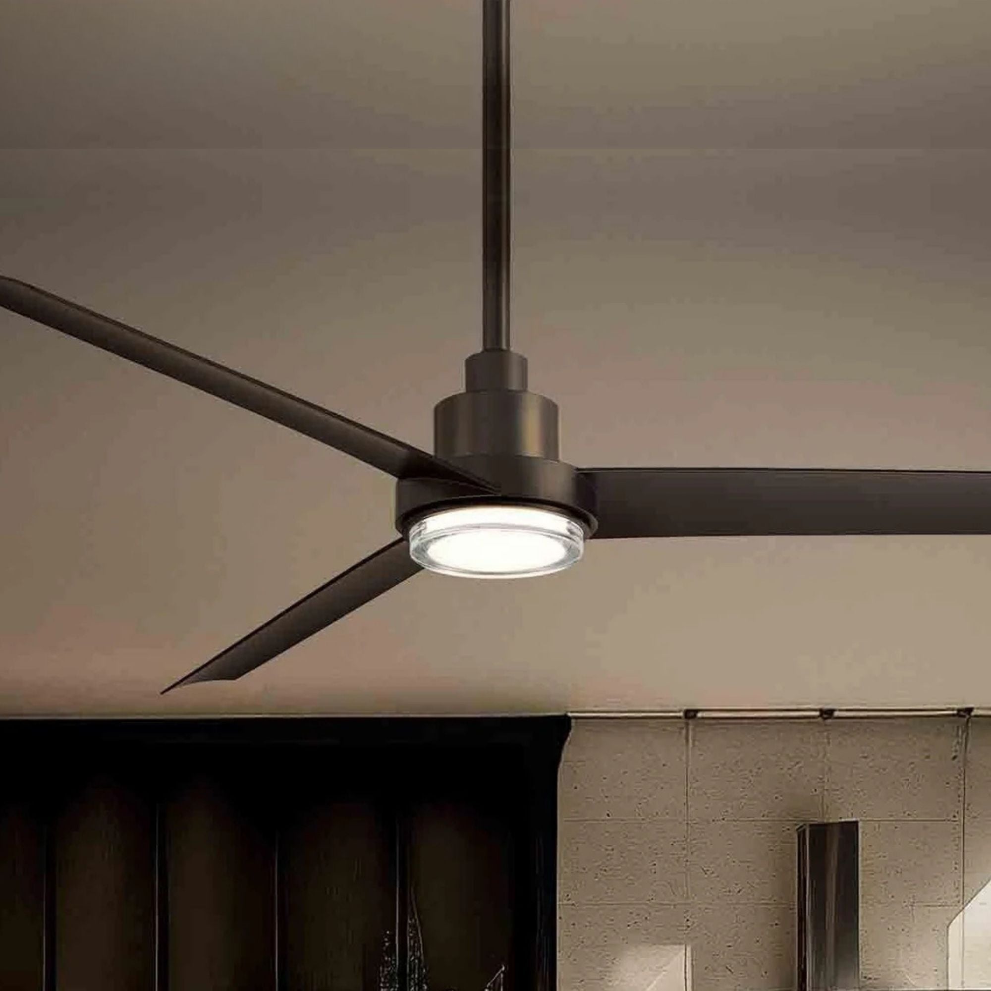 Bolo 56" Bronze Outdoor CCT LED Smart Ceiling Fan