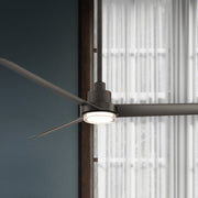 Bolo 62" Bronze Outdoor CCT LED Smart Ceiling Fan