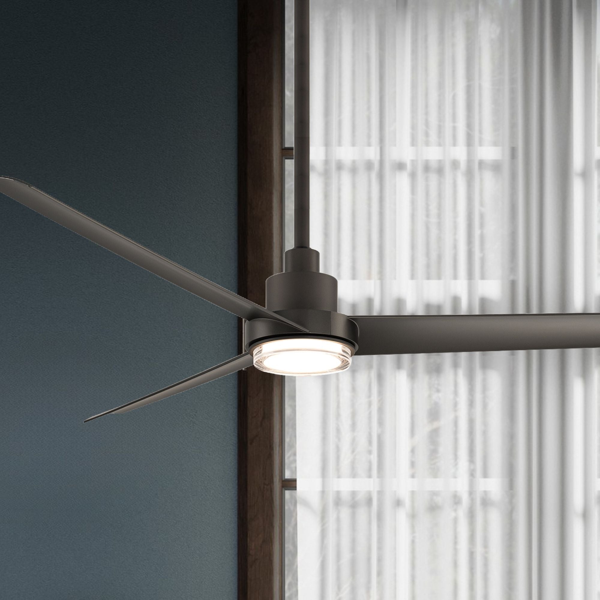 Bolo 62" Bronze Outdoor CCT LED Smart Ceiling Fan