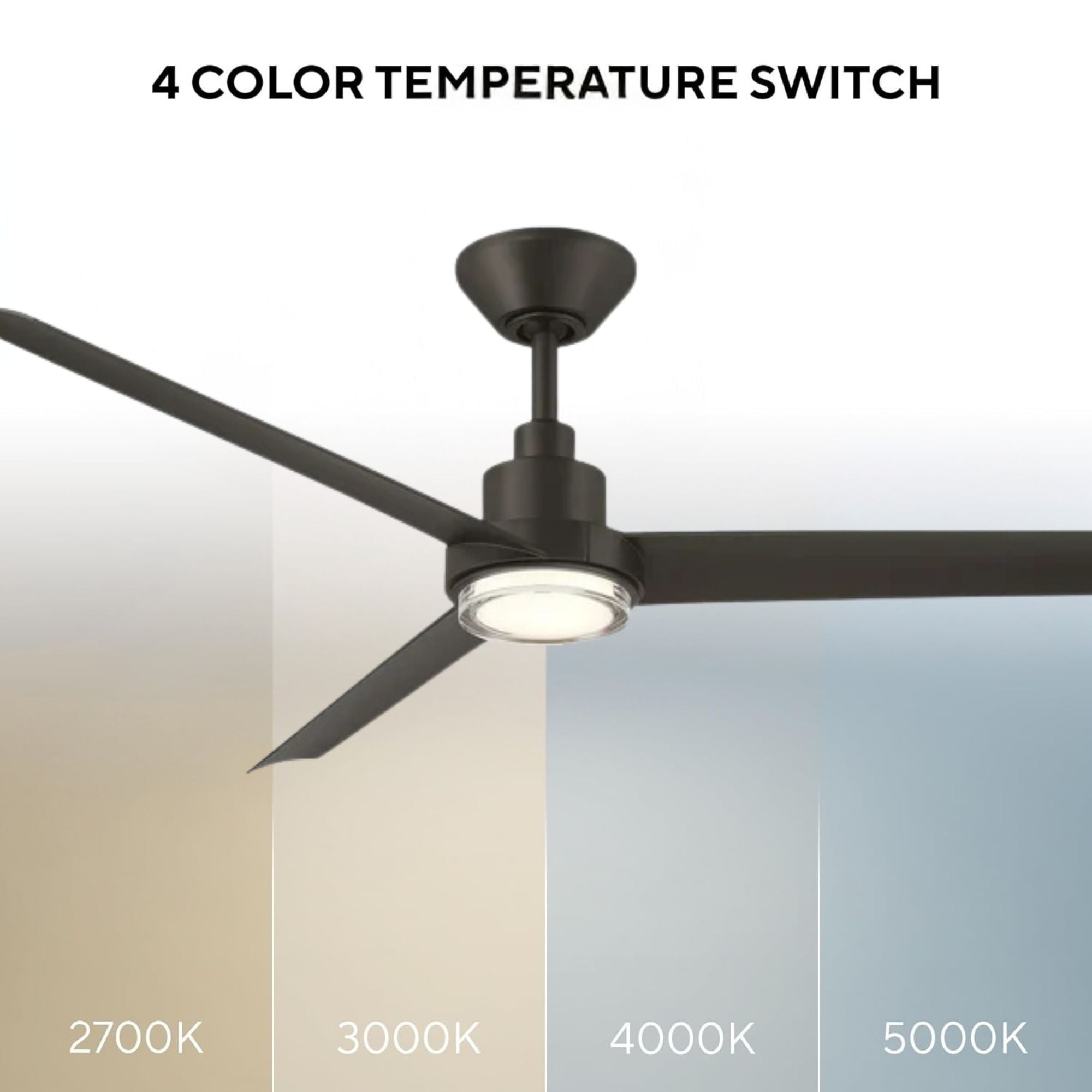 Bolo 62" Bronze Outdoor CCT LED Smart Ceiling Fan
