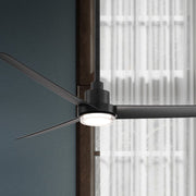 Bolo 62" Matte Black Outdoor CCT LED Smart Ceiling Fan