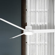 Bolo 62" Matte White Outdoor CCT LED Smart Ceiling Fan