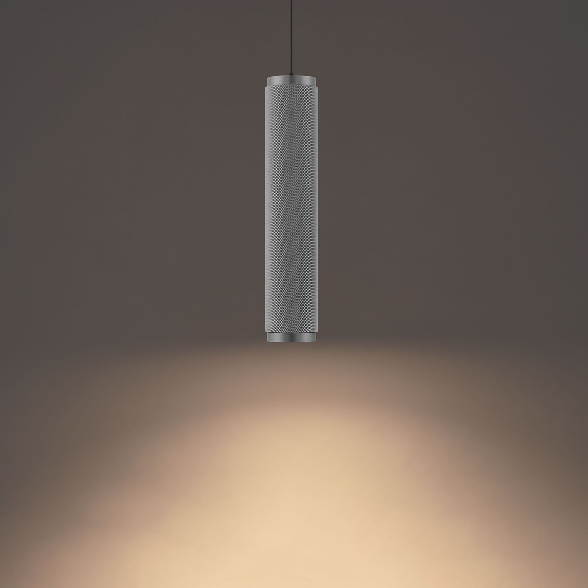 Burning Man 14" LED Pendant, Antique Nickel Finish