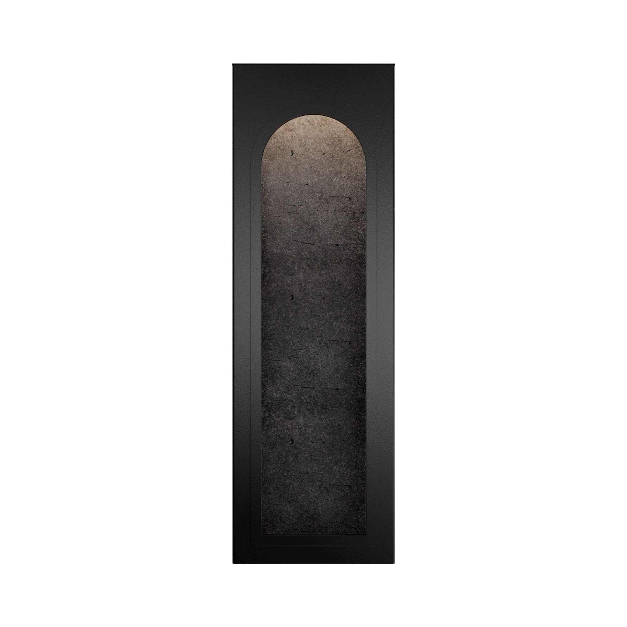 Modern Forms Cadey 19" LED Outdoor Wall Sconce, Basalt Stone/Black Finish