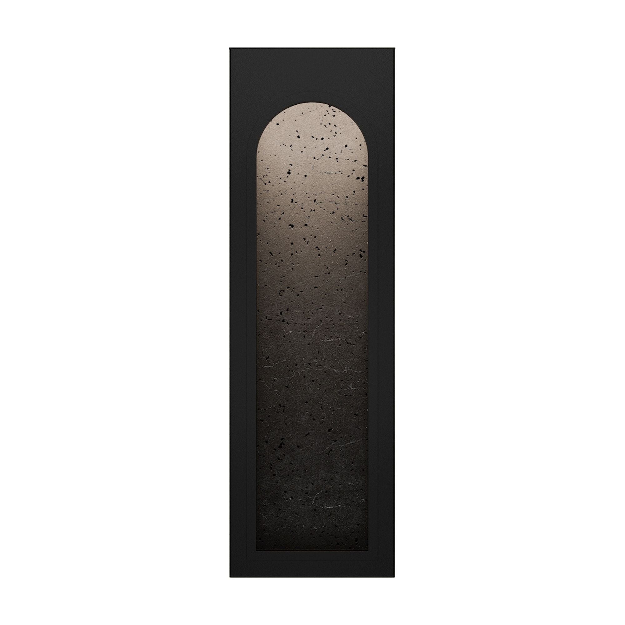 Modern Forms Cadey 24" LED Outdoor Wall Sconce, Basalt Stone/Black Finish