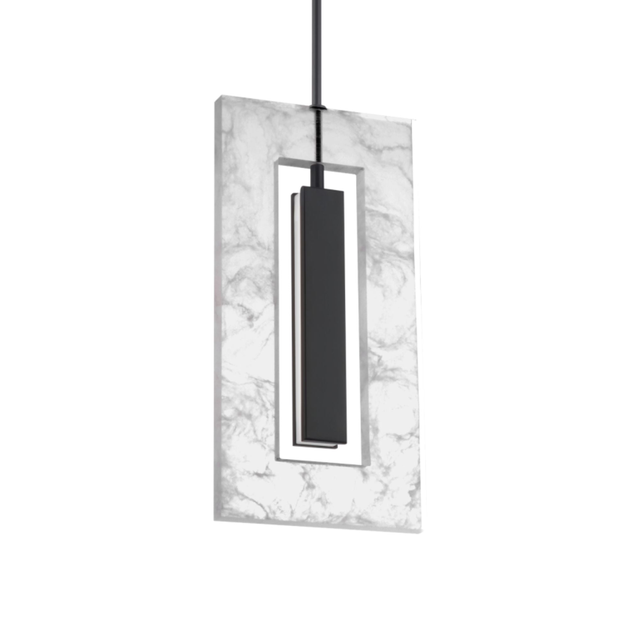 Cambria 16" LED Pendant, Black Finish - Bees Lighting