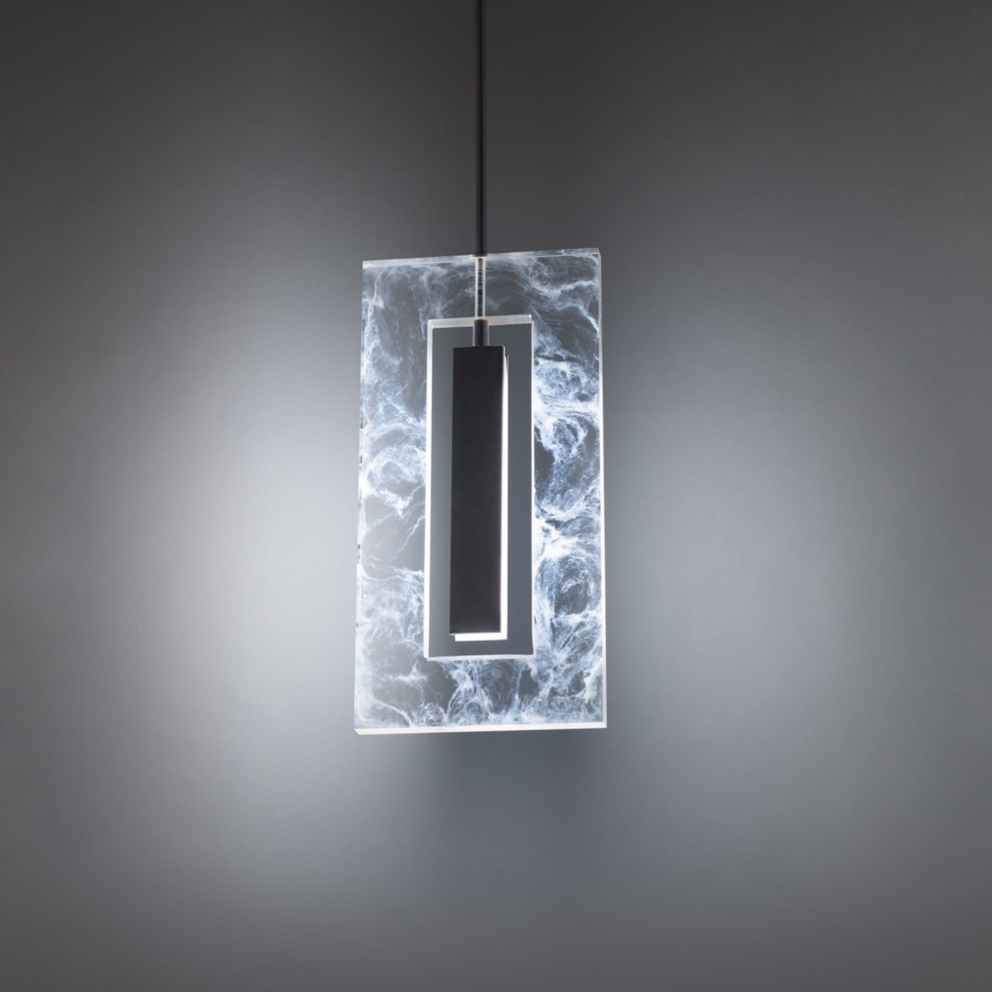 Cambria 16" LED Pendant, Black Finish - Bees Lighting