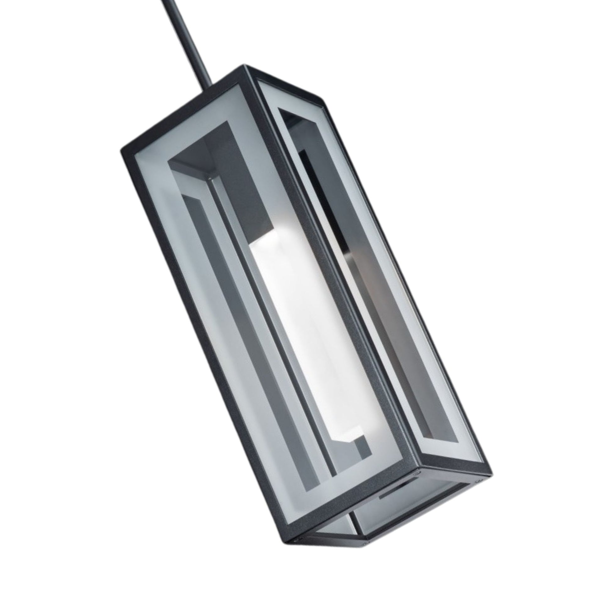 Cambridge 16" LED Outdoor Pendant, Black Finish - Bees Lighting