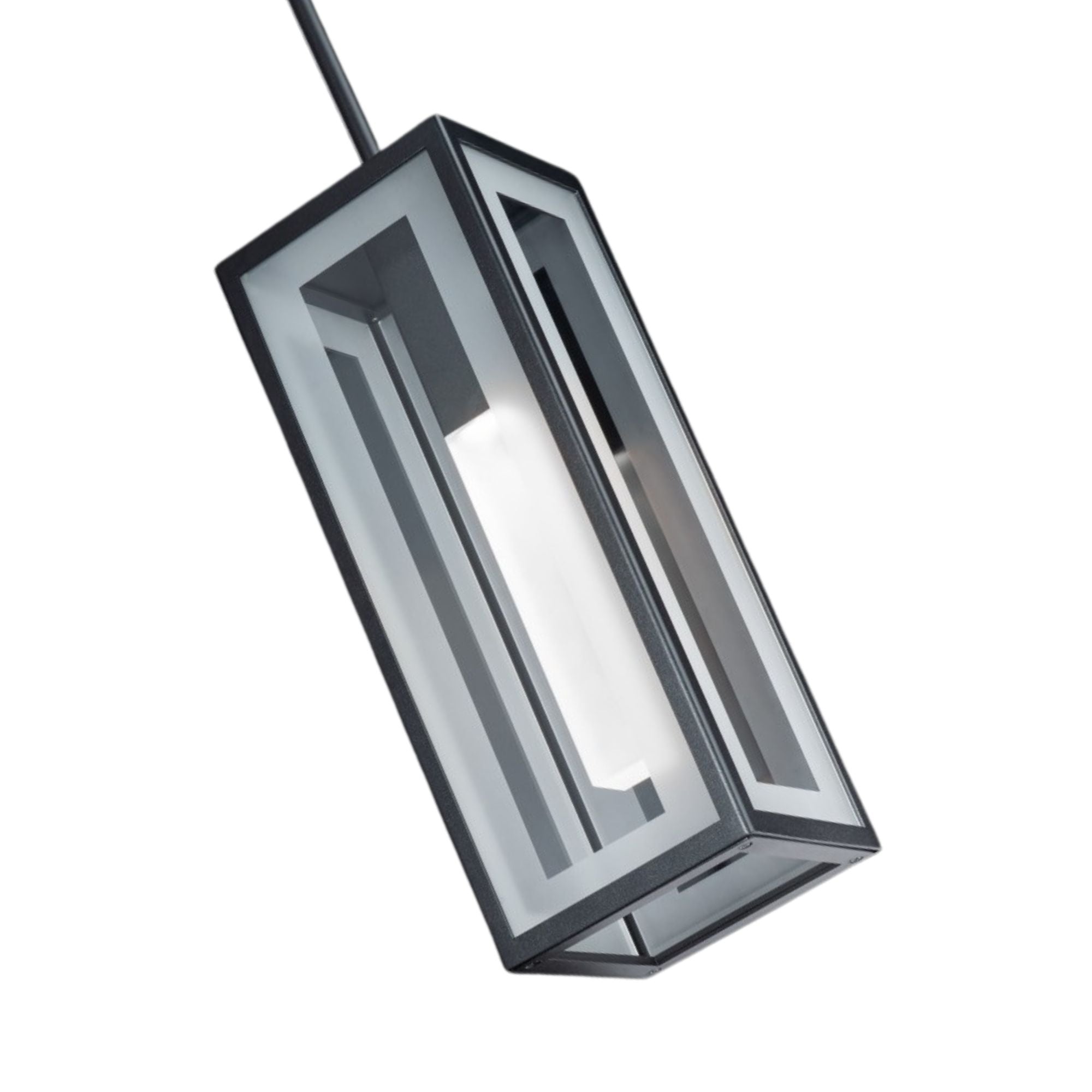 Cambridge 16" LED Outdoor Pendant, Black Finish - Bees Lighting