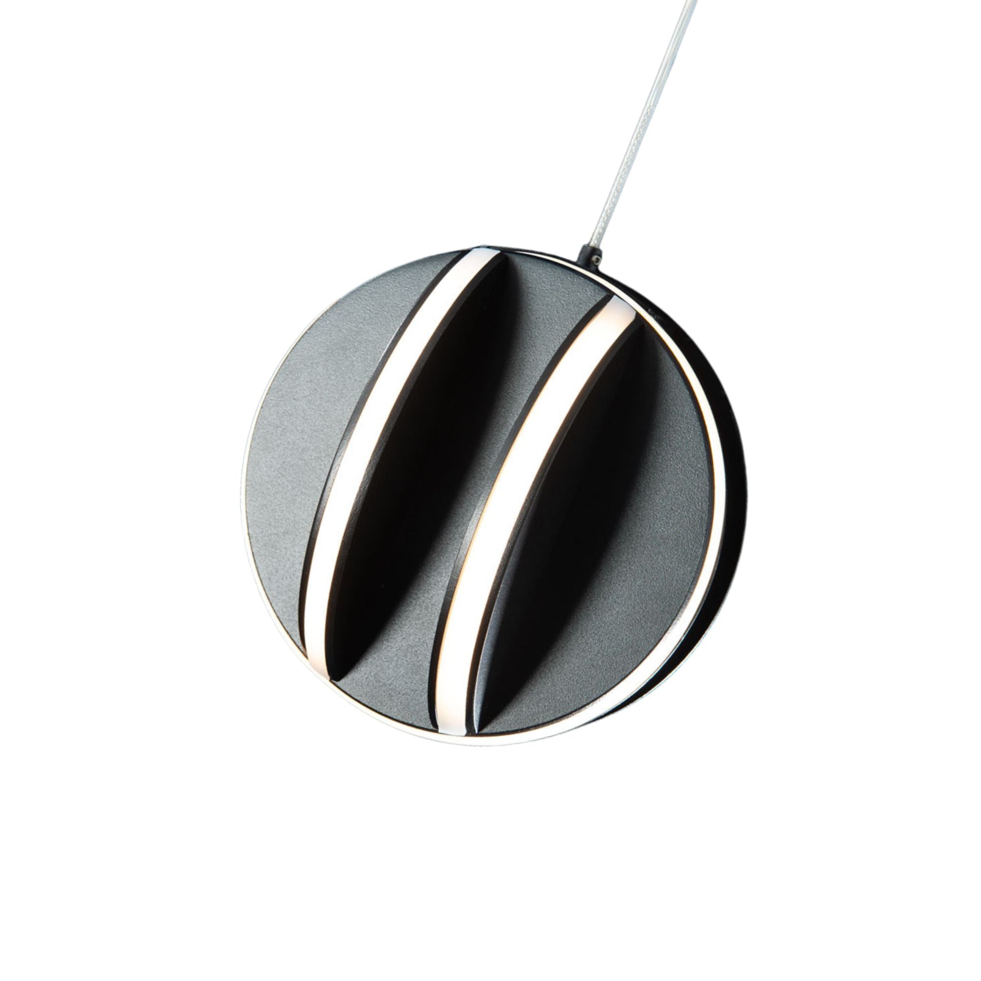 Carillion 6" LED Mini Pendant, Black Finish - Bees Lighting