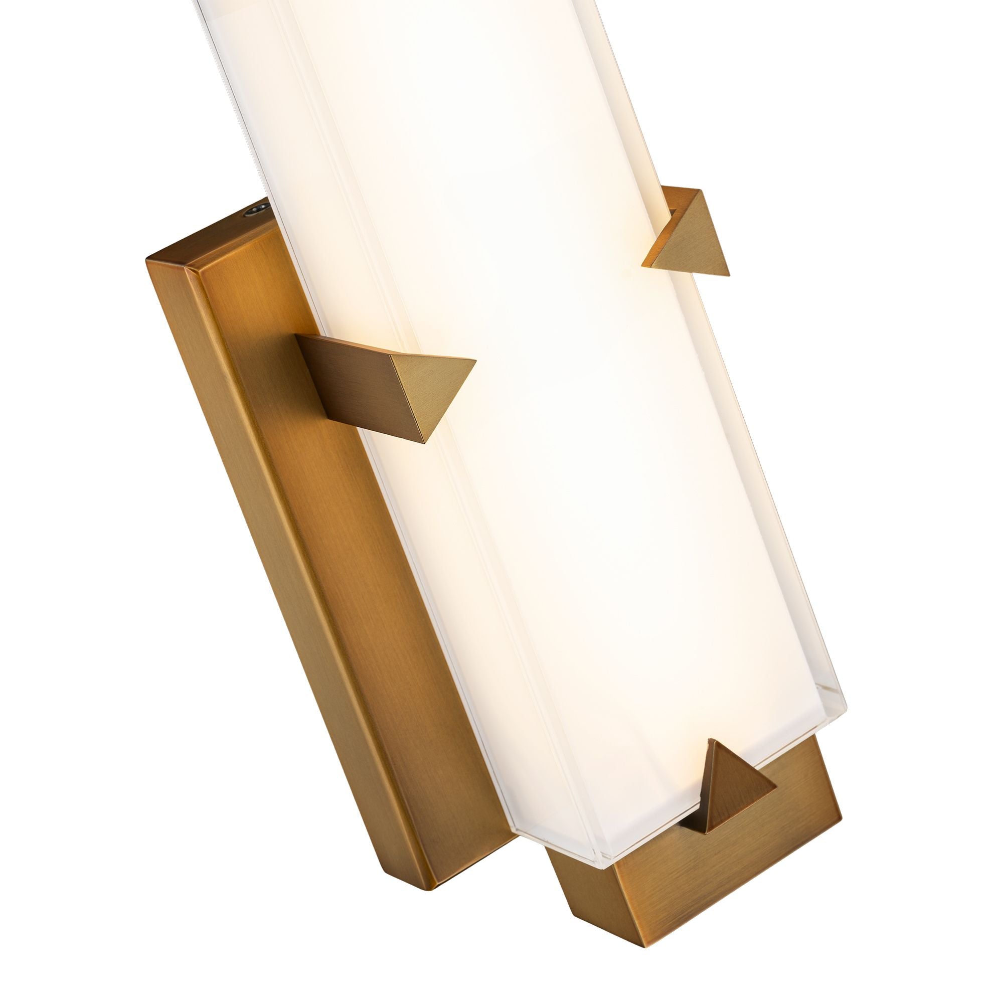 Carlisle 11" LED Wall Sconce, 3000K, Aged Brass Finish