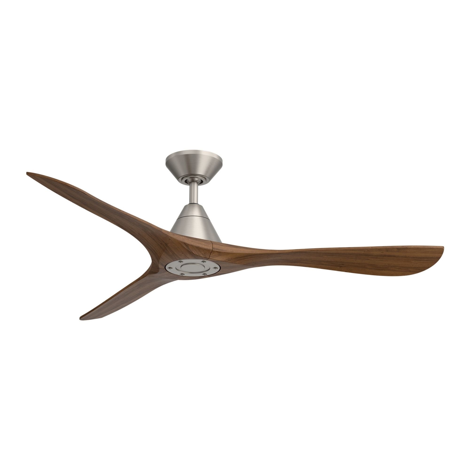 Modern Forms Carve 60" Smart Ceiling Fan, Antique Nickel with Distressed Koa Blades
