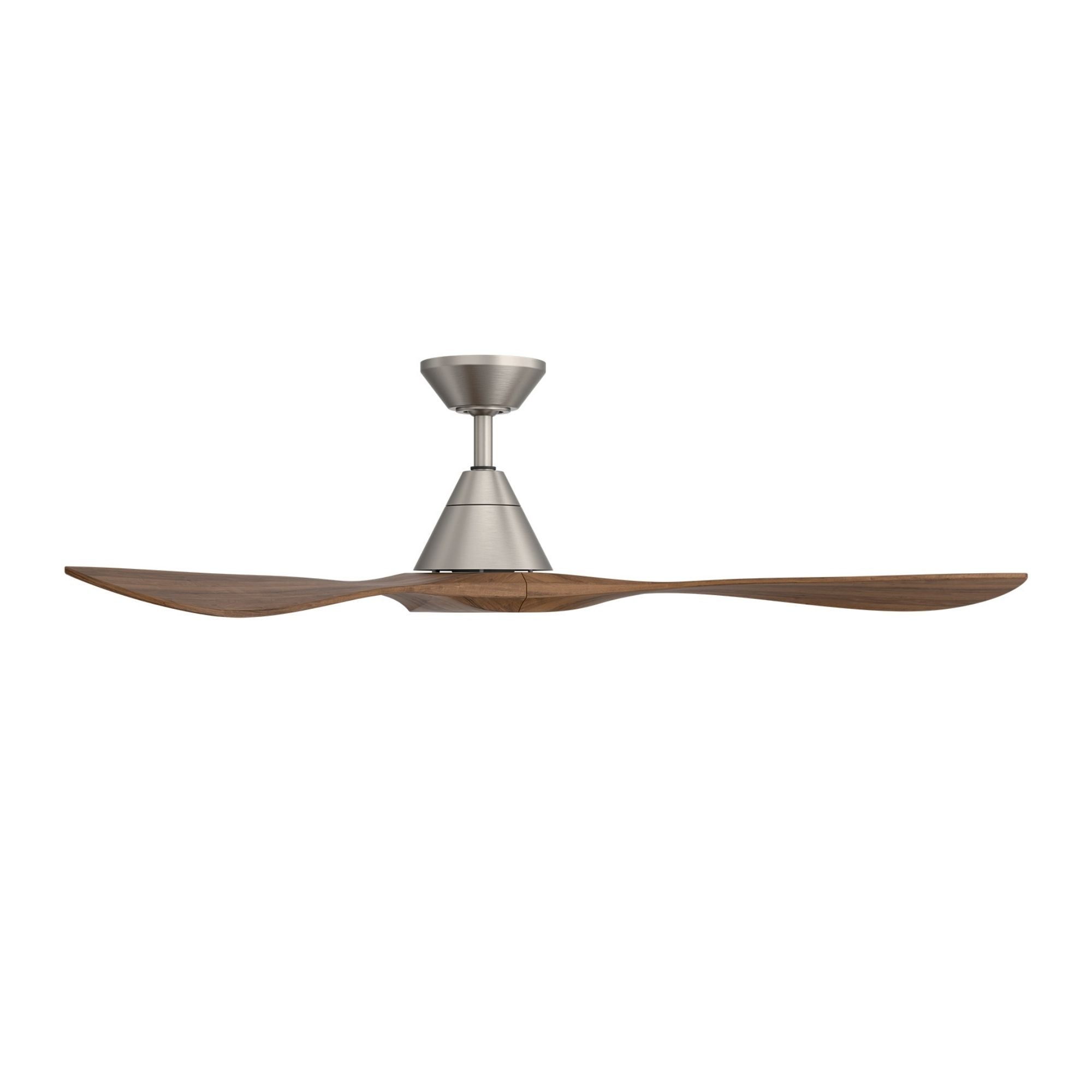 Modern Forms Carve 60" Smart Ceiling Fan, Antique Nickel with Distressed Koa Blades
