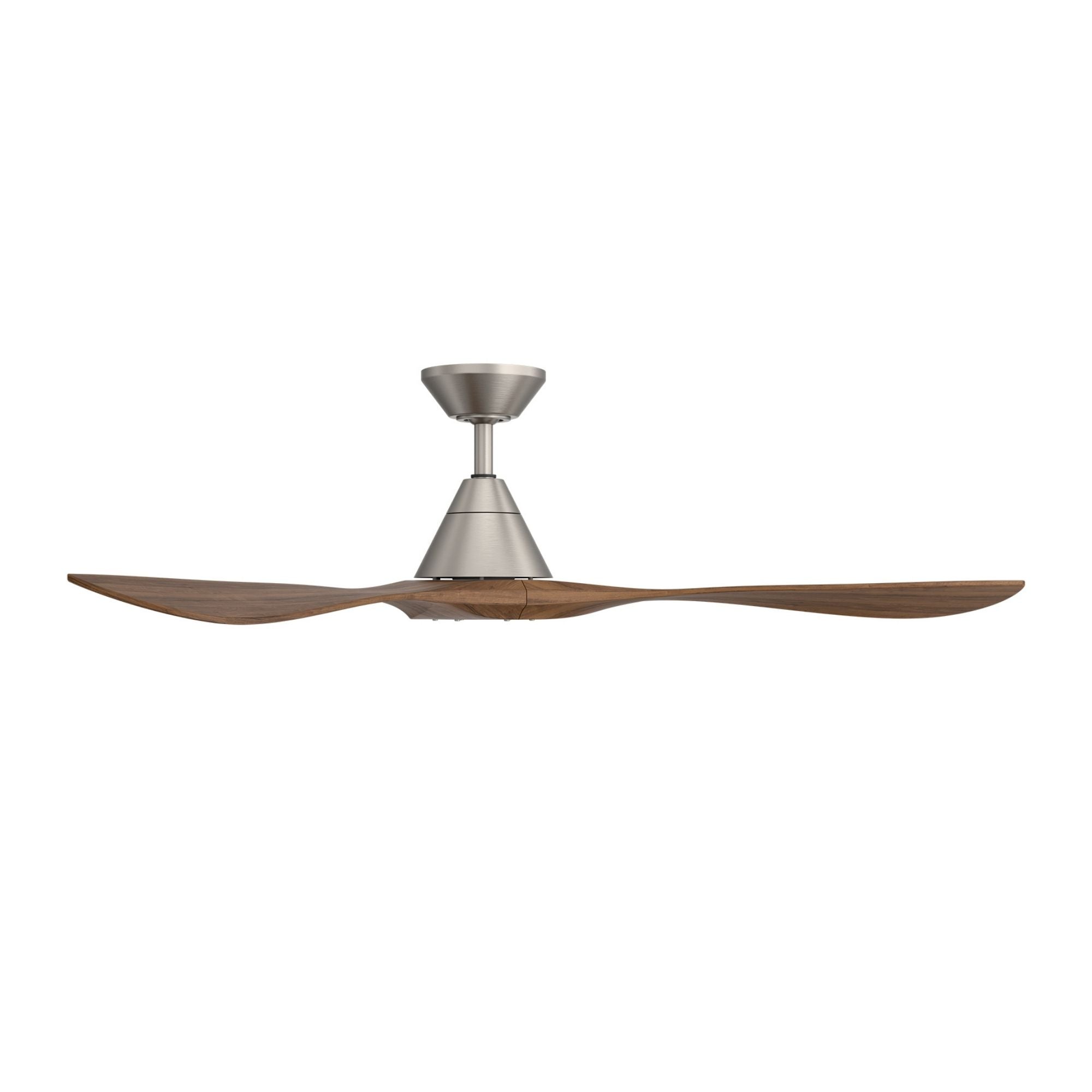 Modern Forms Carve 60" Smart Ceiling Fan, Antique Nickel with Distressed Koa Blades