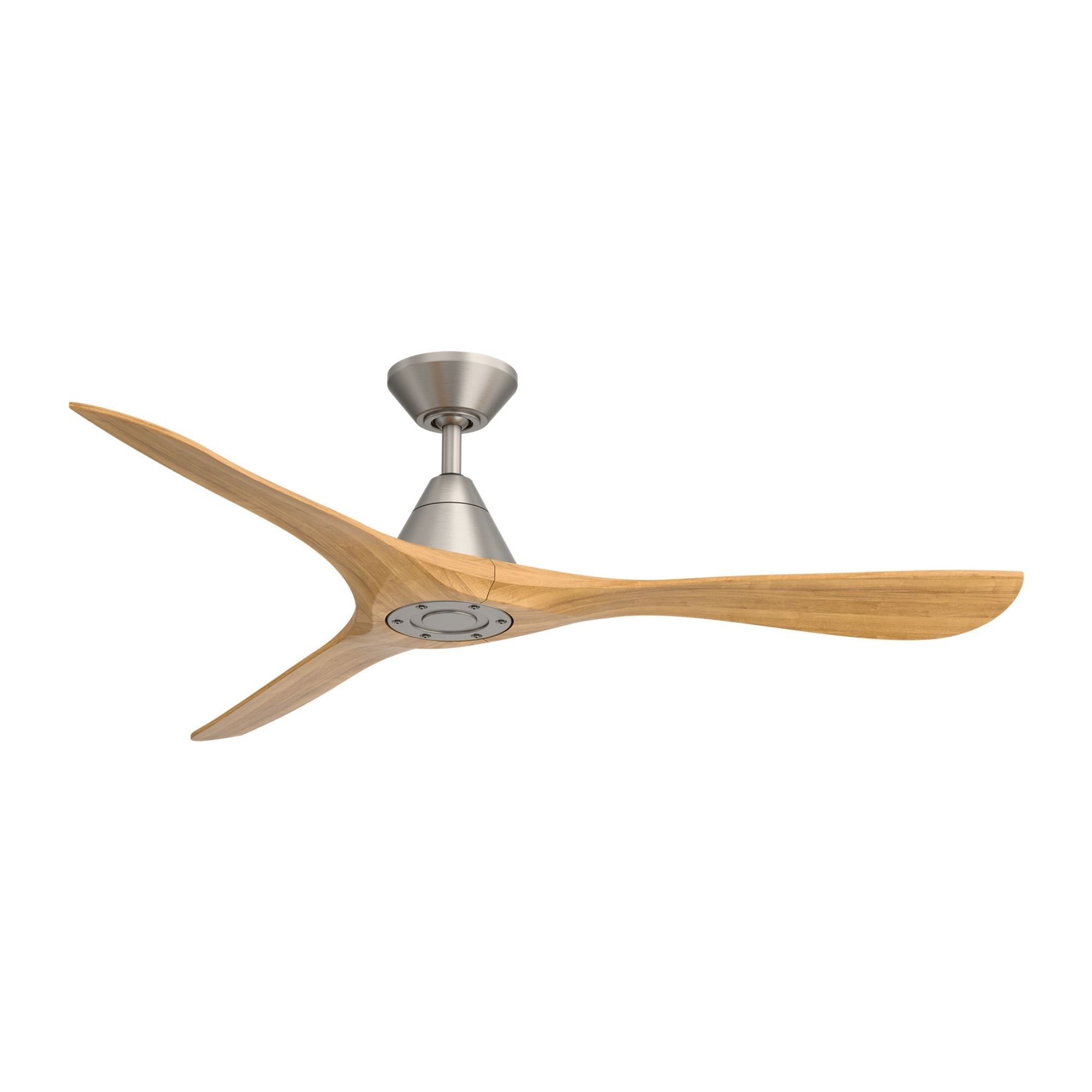 Modern Forms Carve 60" Smart Ceiling Fan, Antique Nickel with Honey Oak Blades