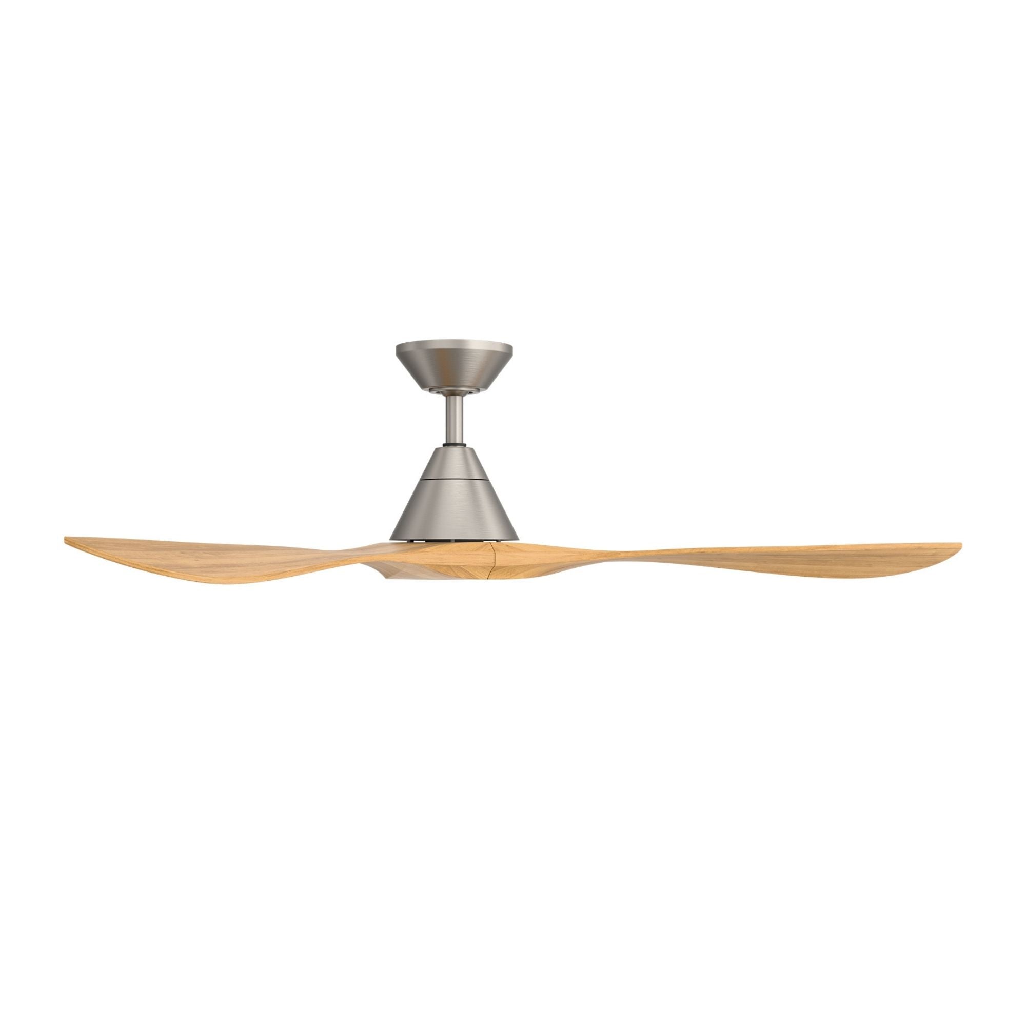 Modern Forms Carve 60" Smart Ceiling Fan, Antique Nickel with Honey Oak Blades