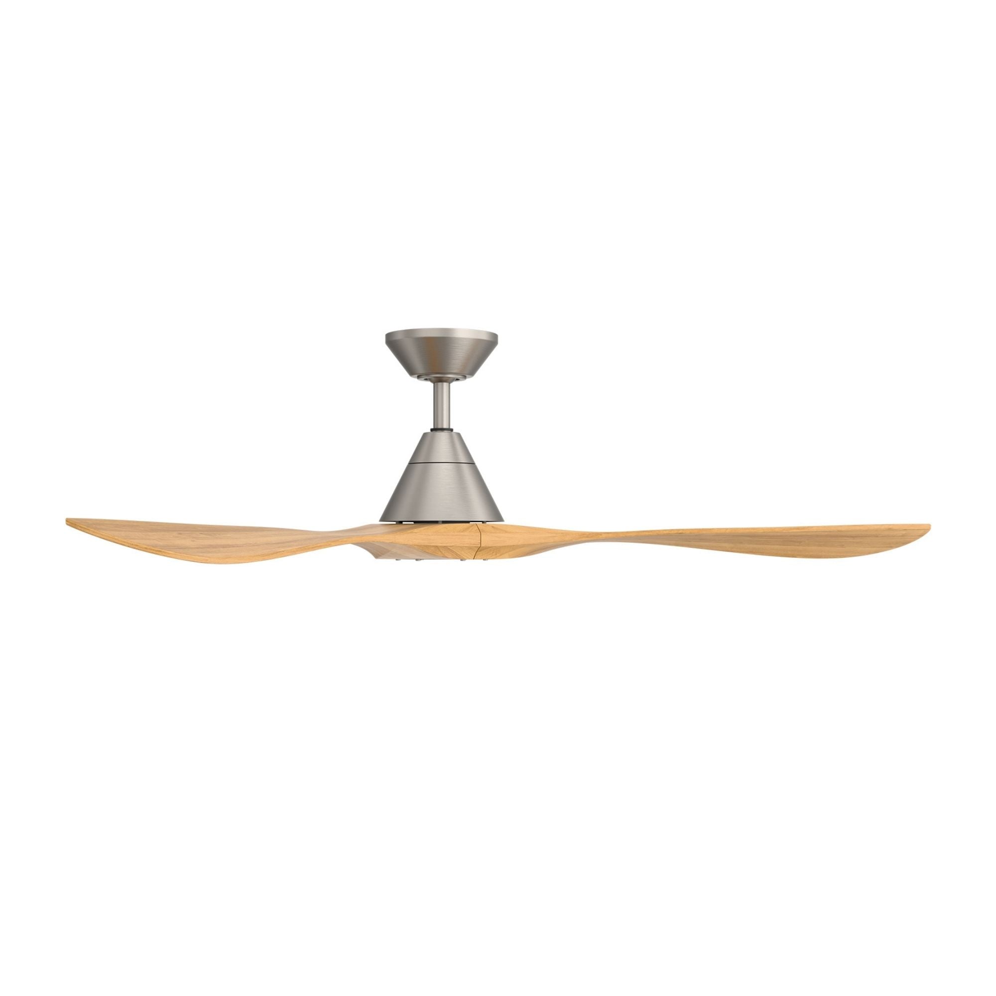 Modern Forms Carve 60" Smart Ceiling Fan, Antique Nickel with Honey Oak Blades