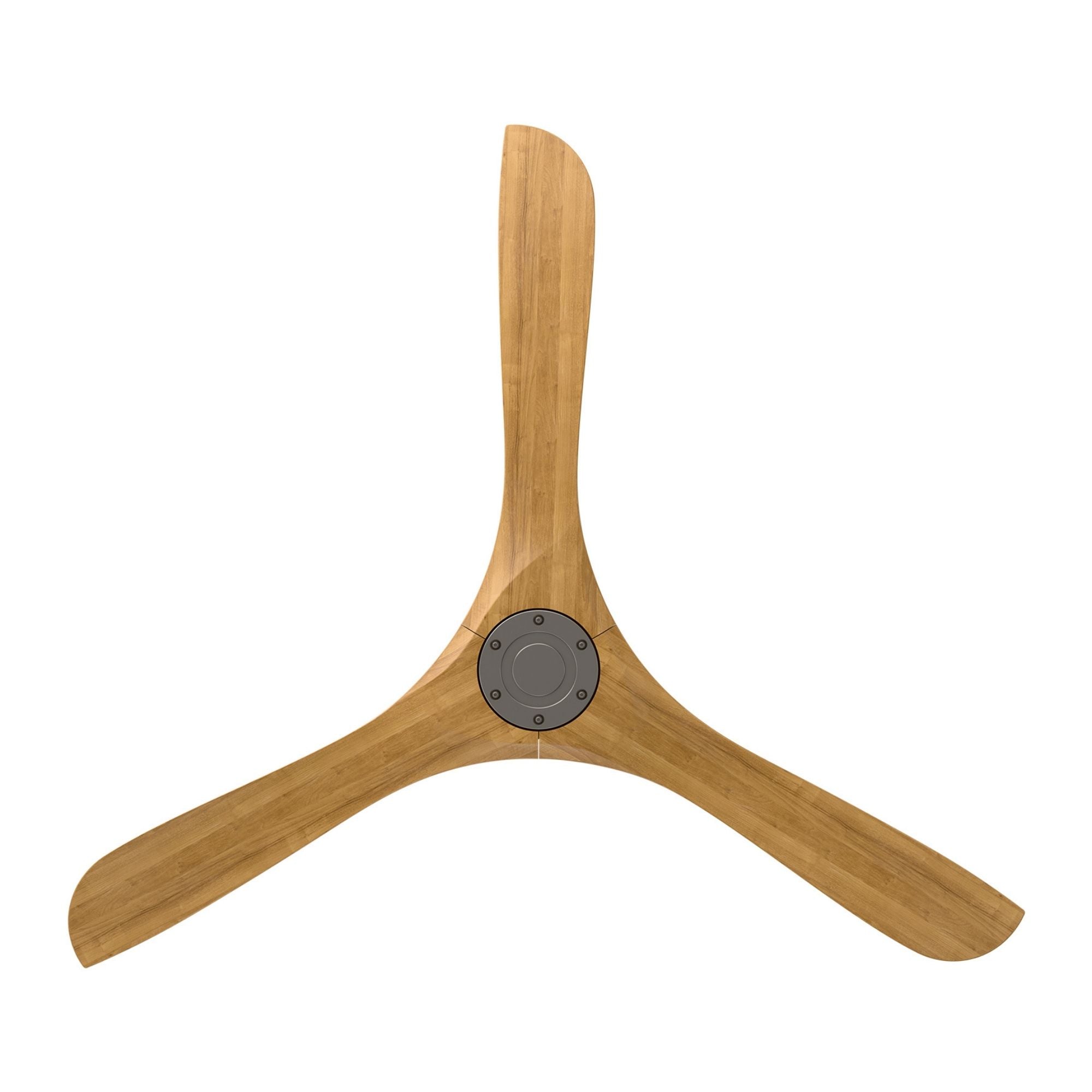 Modern Forms Carve 60" Smart Ceiling Fan, Antique Nickel with Honey Oak Blades