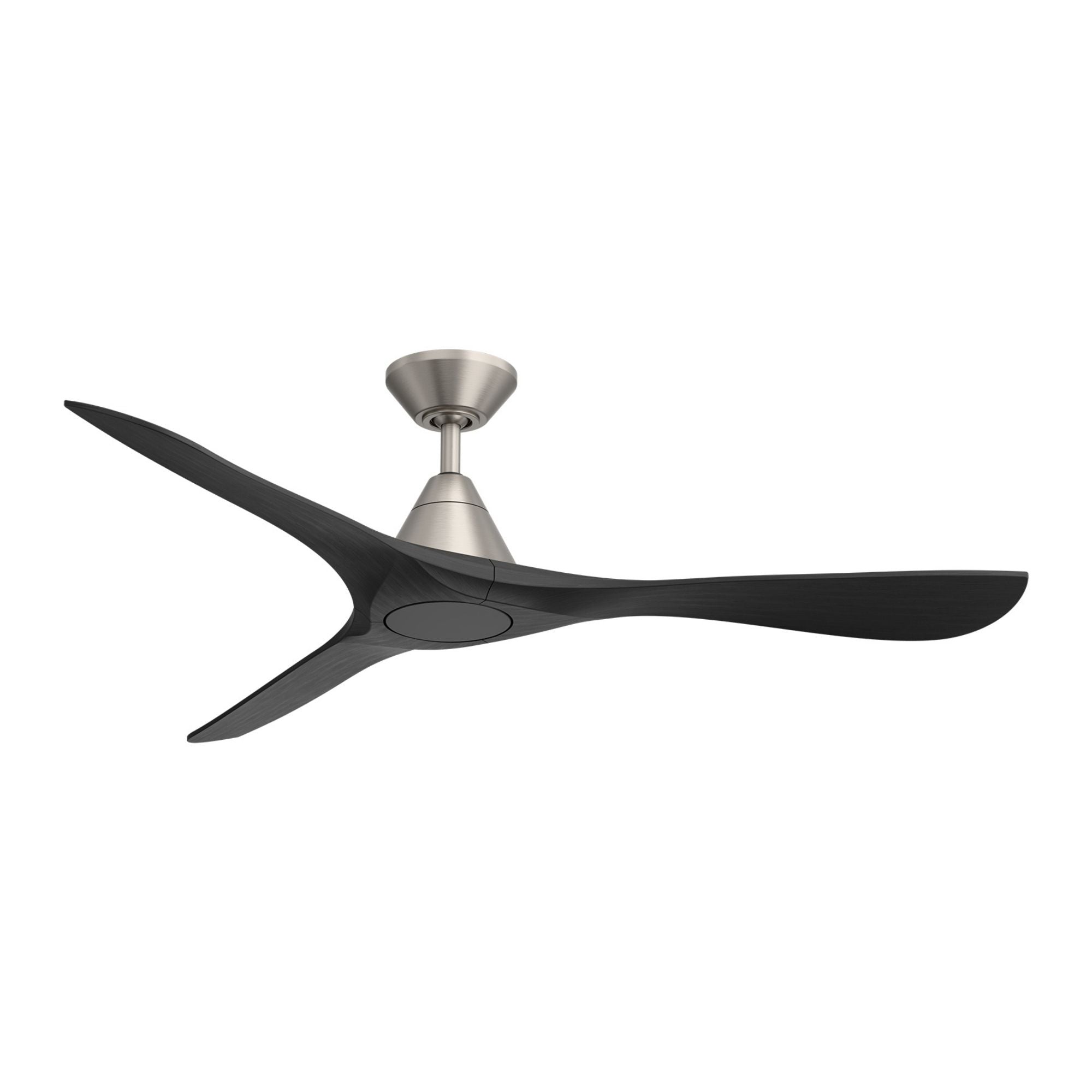 Modern Forms Carve 60" Smart Ceiling Fan, Antique Nickel with Matte Black Blades