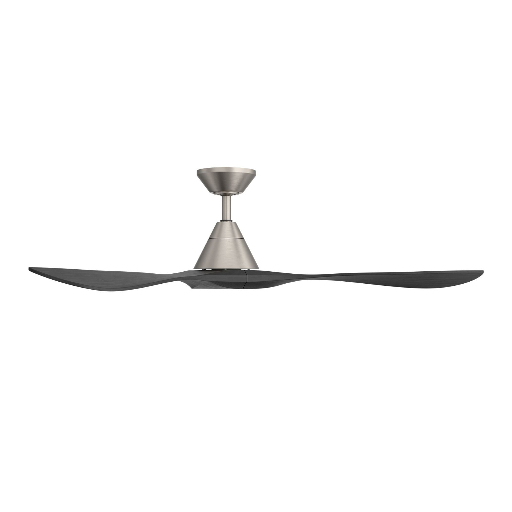 Modern Forms Carve 60" Smart Ceiling Fan, Antique Nickel with Matte Black Blades