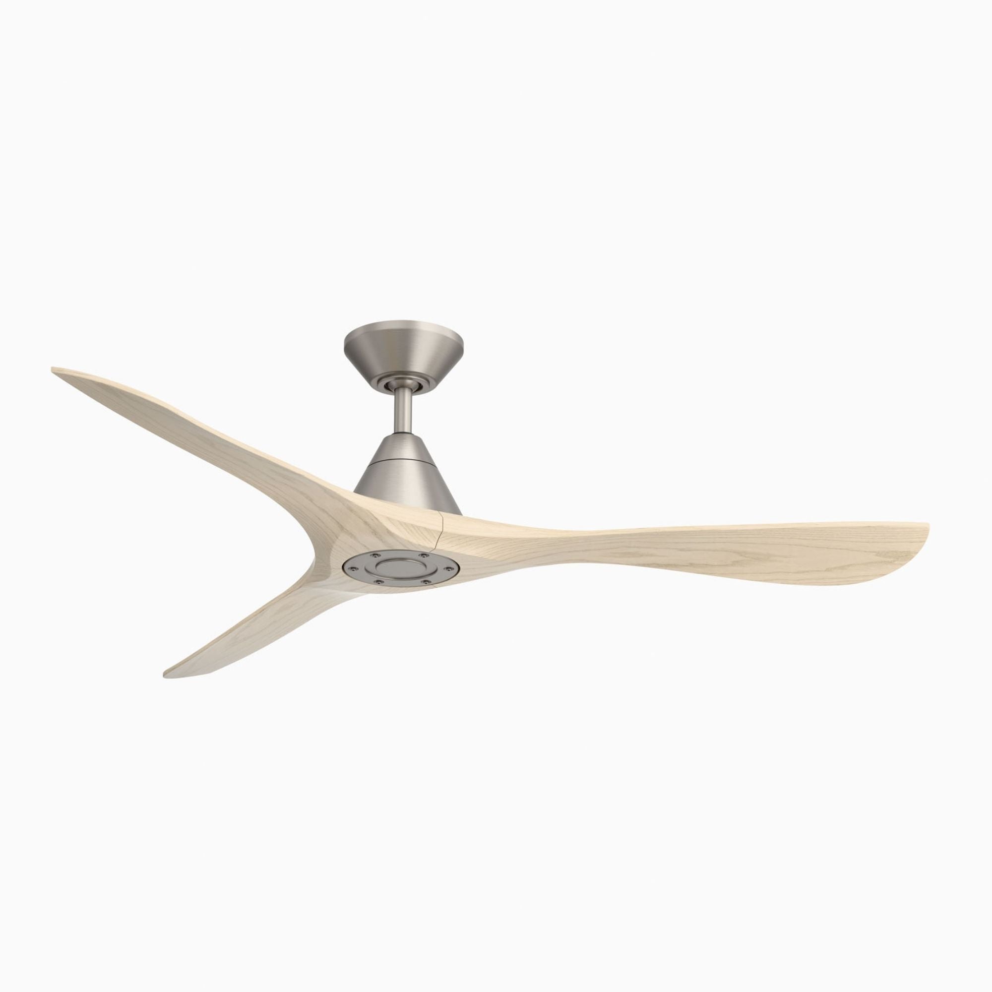 Modern Forms Carve 60" Smart Ceiling Fan, Antique Nickel with White Oak Blades