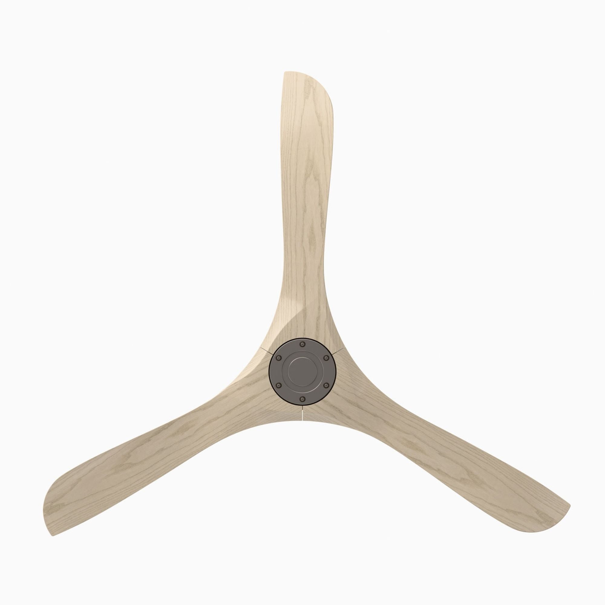 Modern Forms Carve 60" Smart Ceiling Fan, Antique Nickel with White Oak Blades