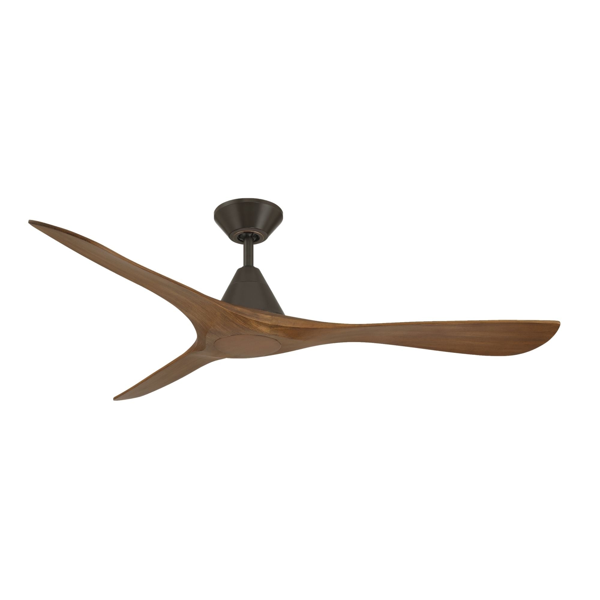 Carve 60" Smart Ceiling Fan, Bronze with Distressed Koa Blades