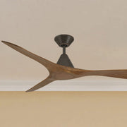 Carve 60" Smart Ceiling Fan, Bronze with Distressed Koa Blades