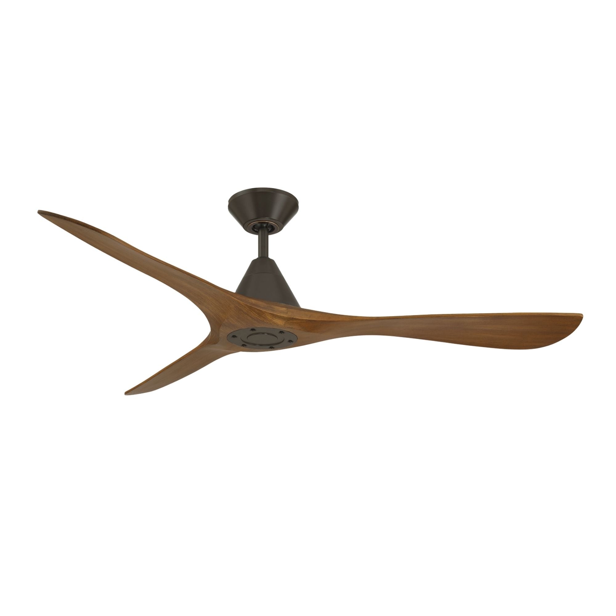 Carve 60" Smart Ceiling Fan, Bronze with Distressed Koa Blades