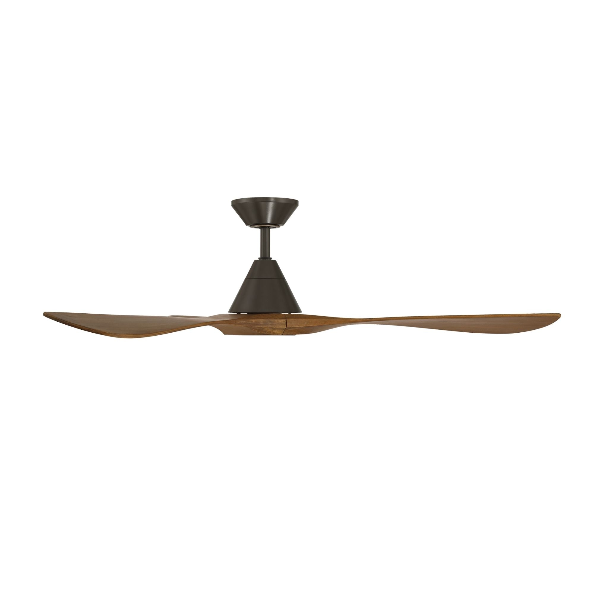 Carve 60" Smart Ceiling Fan, Bronze with Distressed Koa Blades