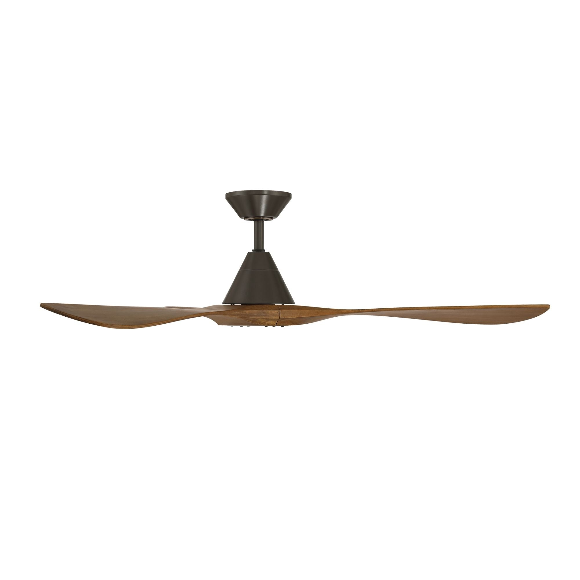 Carve 60" Smart Ceiling Fan, Bronze with Distressed Koa Blades