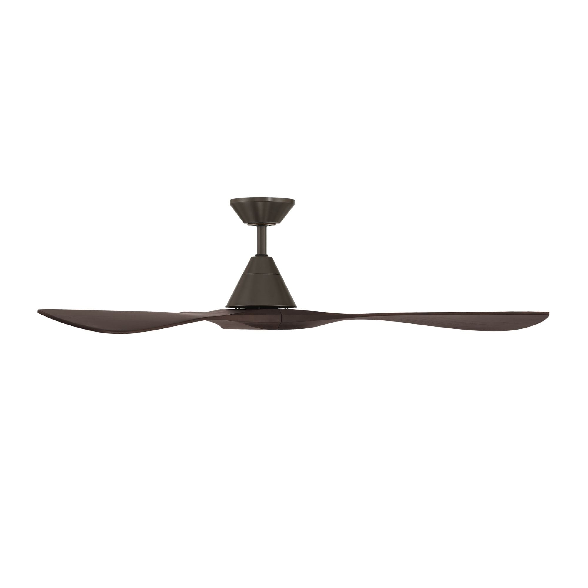 Carve 60" Smart Ceiling Fan, Bronze with Dark Walnut Blades