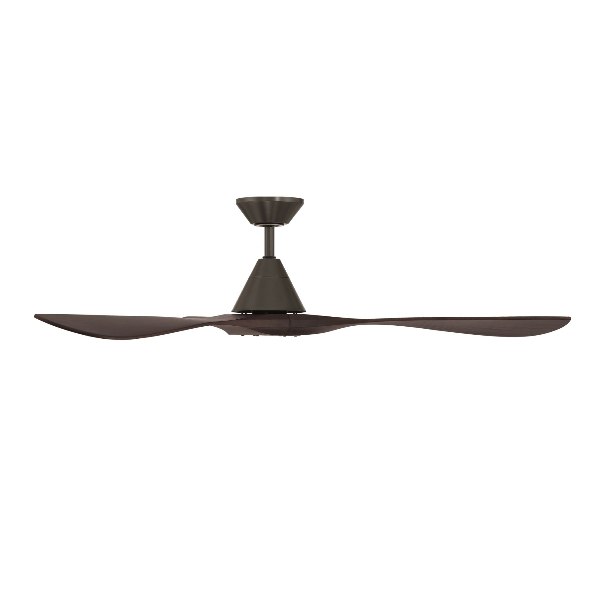 Carve 60" Smart Ceiling Fan, Bronze with Dark Walnut Blades