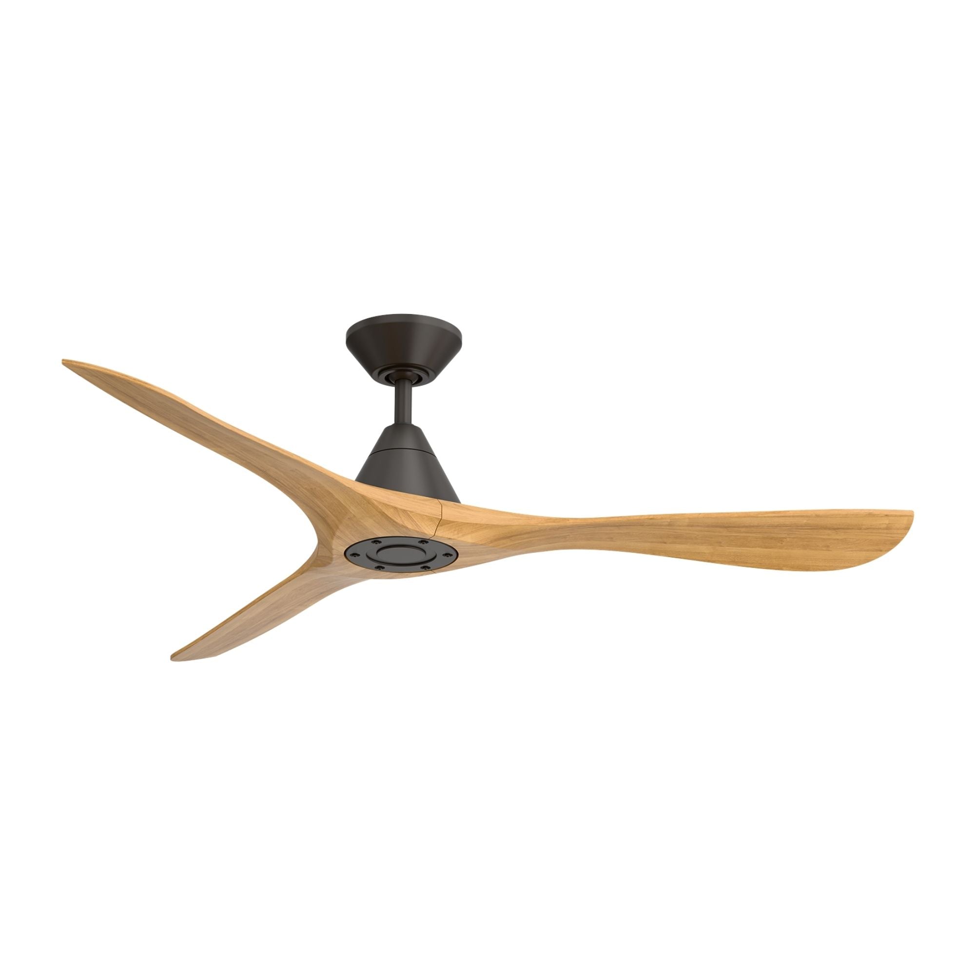 Modern Forms Carve 60" Smart Ceiling Fan, Bronze with Honey Oak Blades