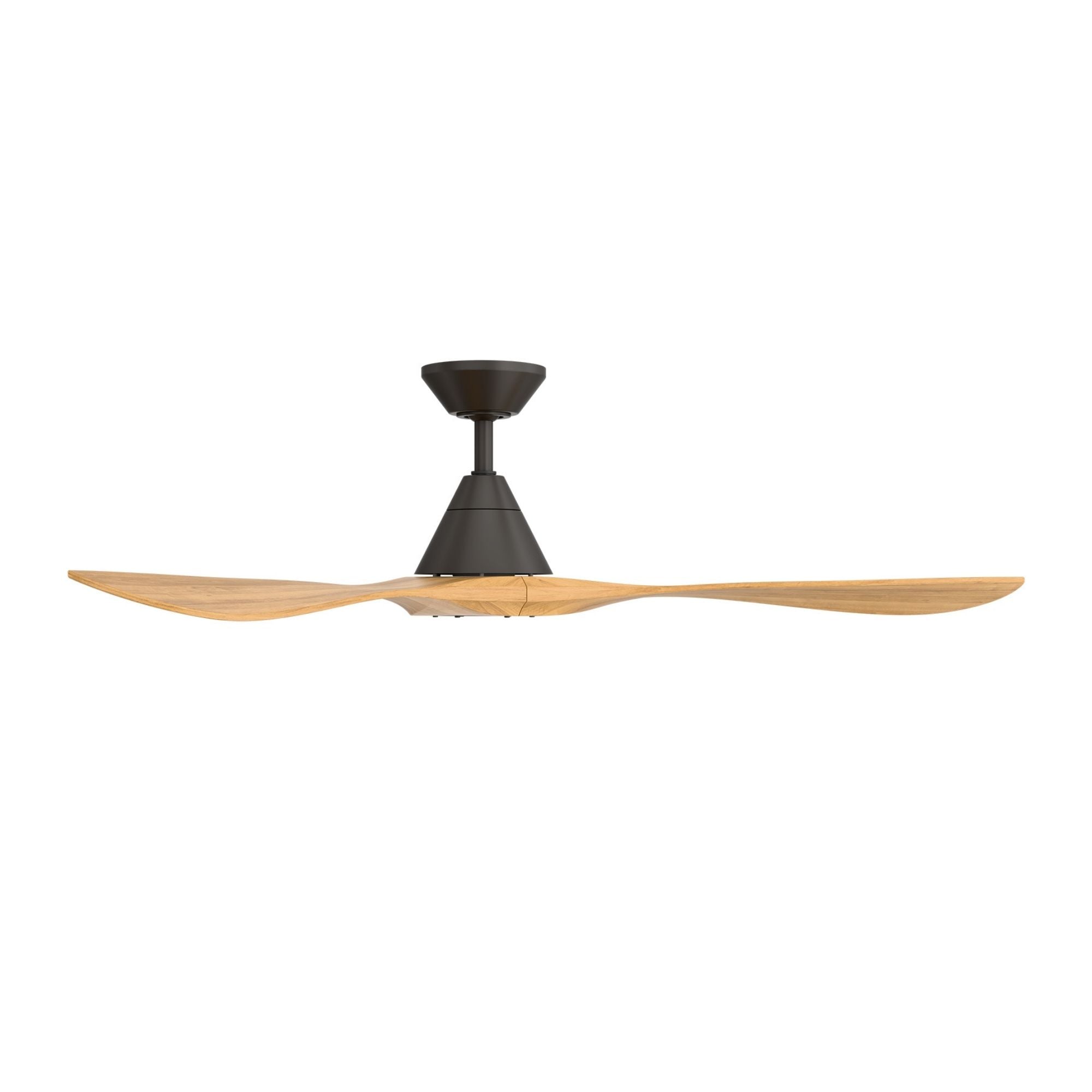 Modern Forms Carve 60" Smart Ceiling Fan, Bronze with Honey Oak Blades