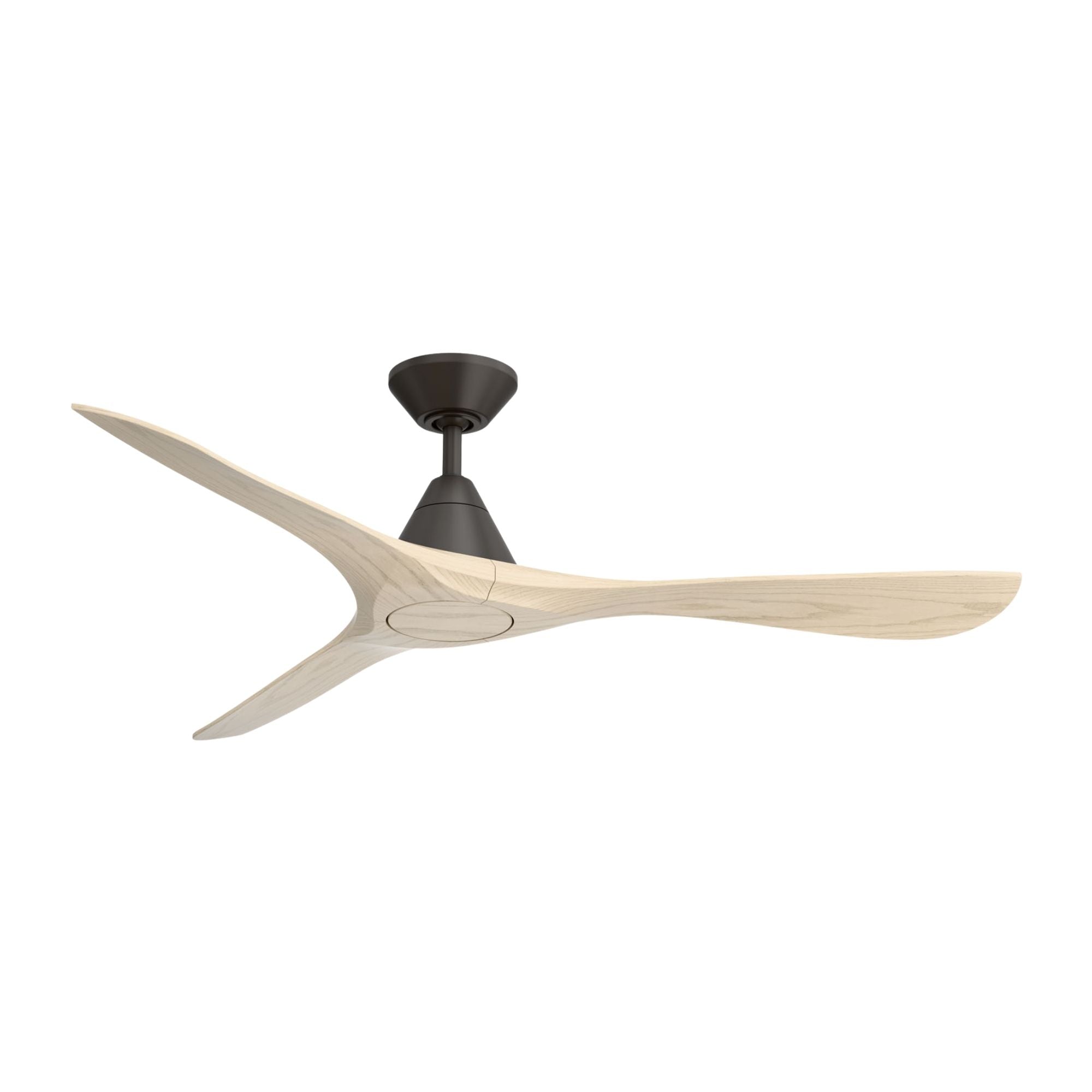 Modern Forms Carve 60" Smart Ceiling Fan, Bronze with White Oak Blades