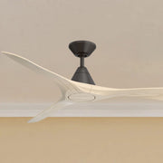 Modern Forms Carve 60" Smart Ceiling Fan, Bronze with White Oak Blades