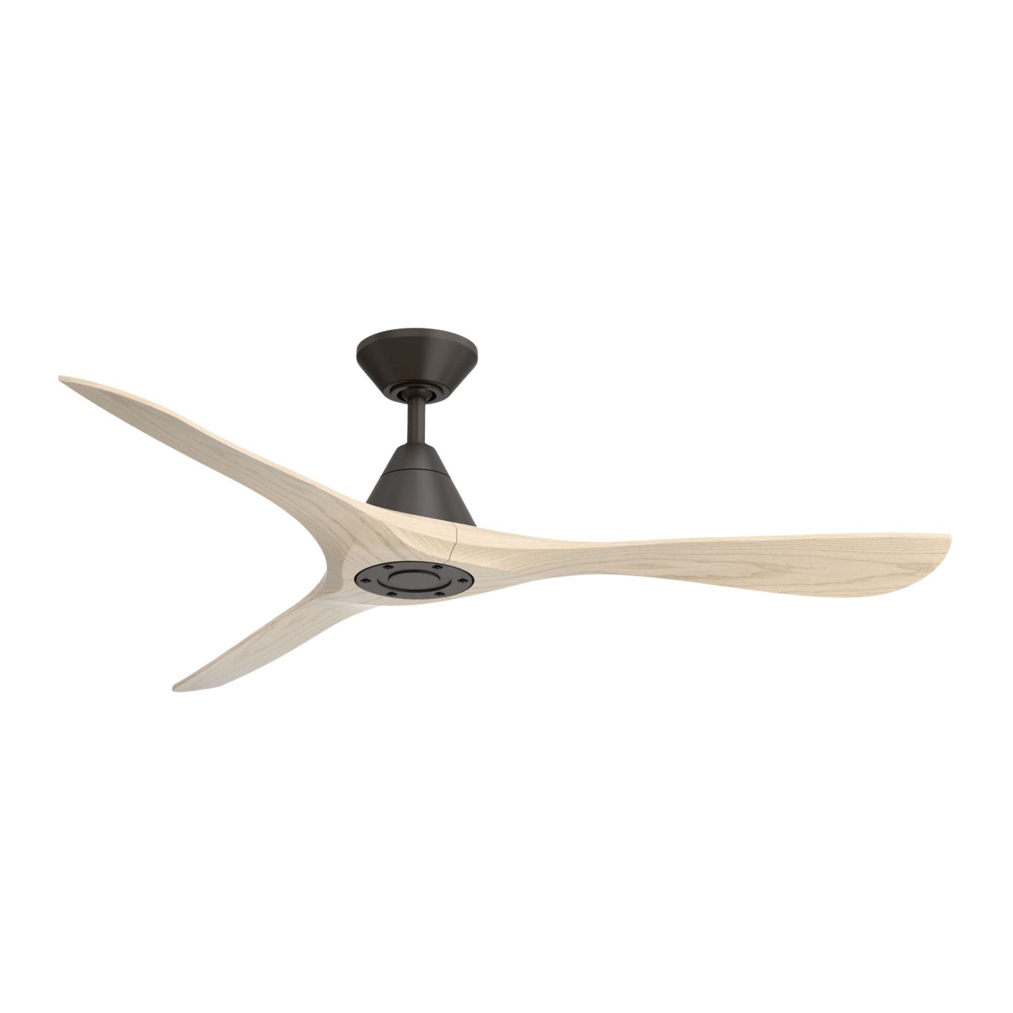 Modern Forms Carve 60" Smart Ceiling Fan, Bronze with White Oak Blades