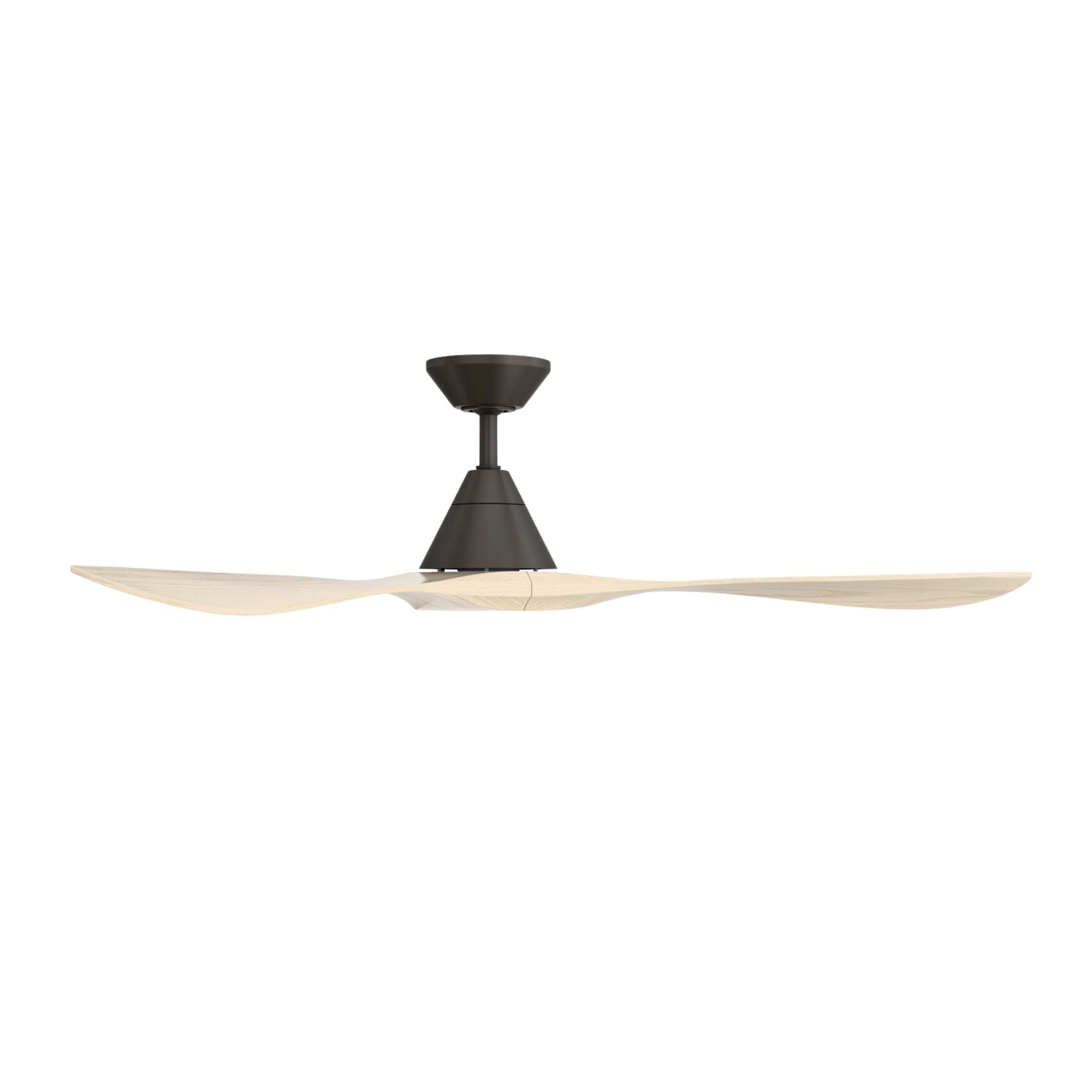 Modern Forms Carve 60" Smart Ceiling Fan, Bronze with White Oak Blades