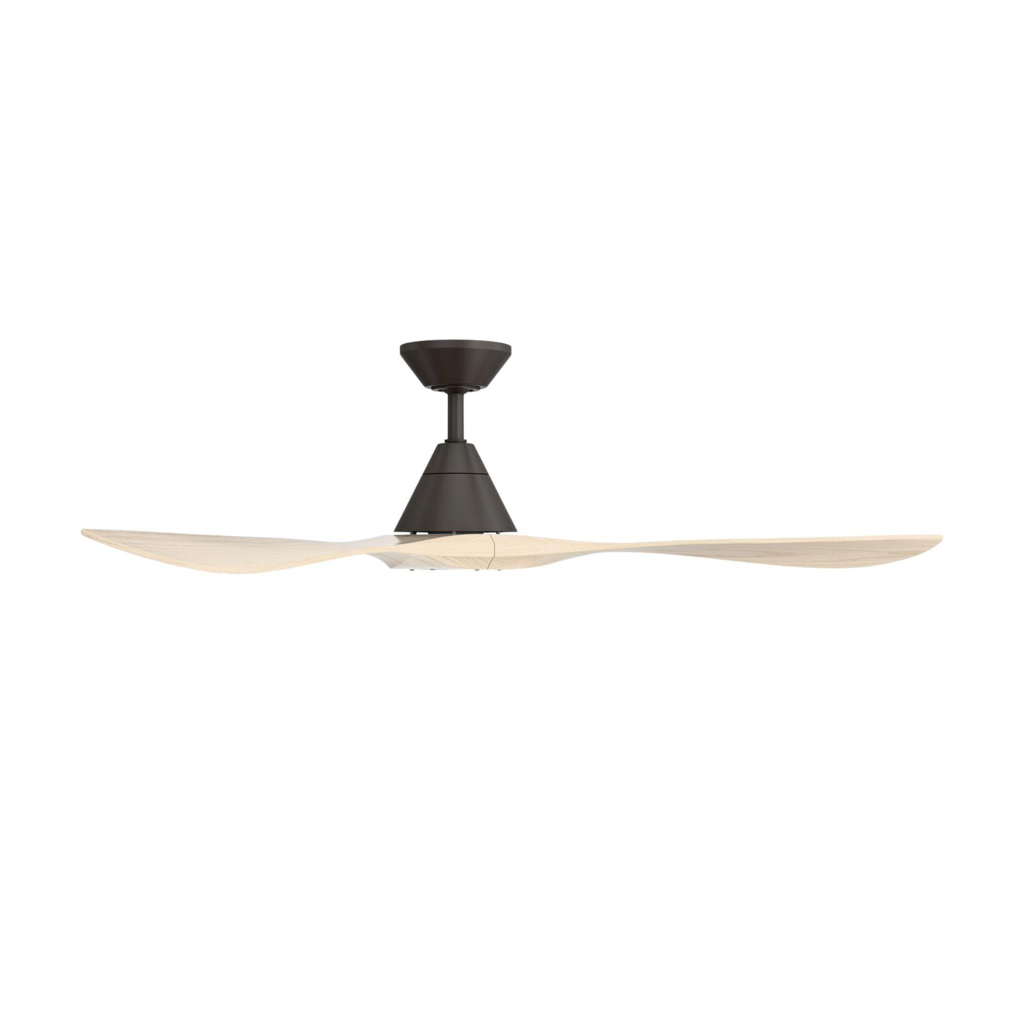 Modern Forms Carve 60" Smart Ceiling Fan, Bronze with White Oak Blades