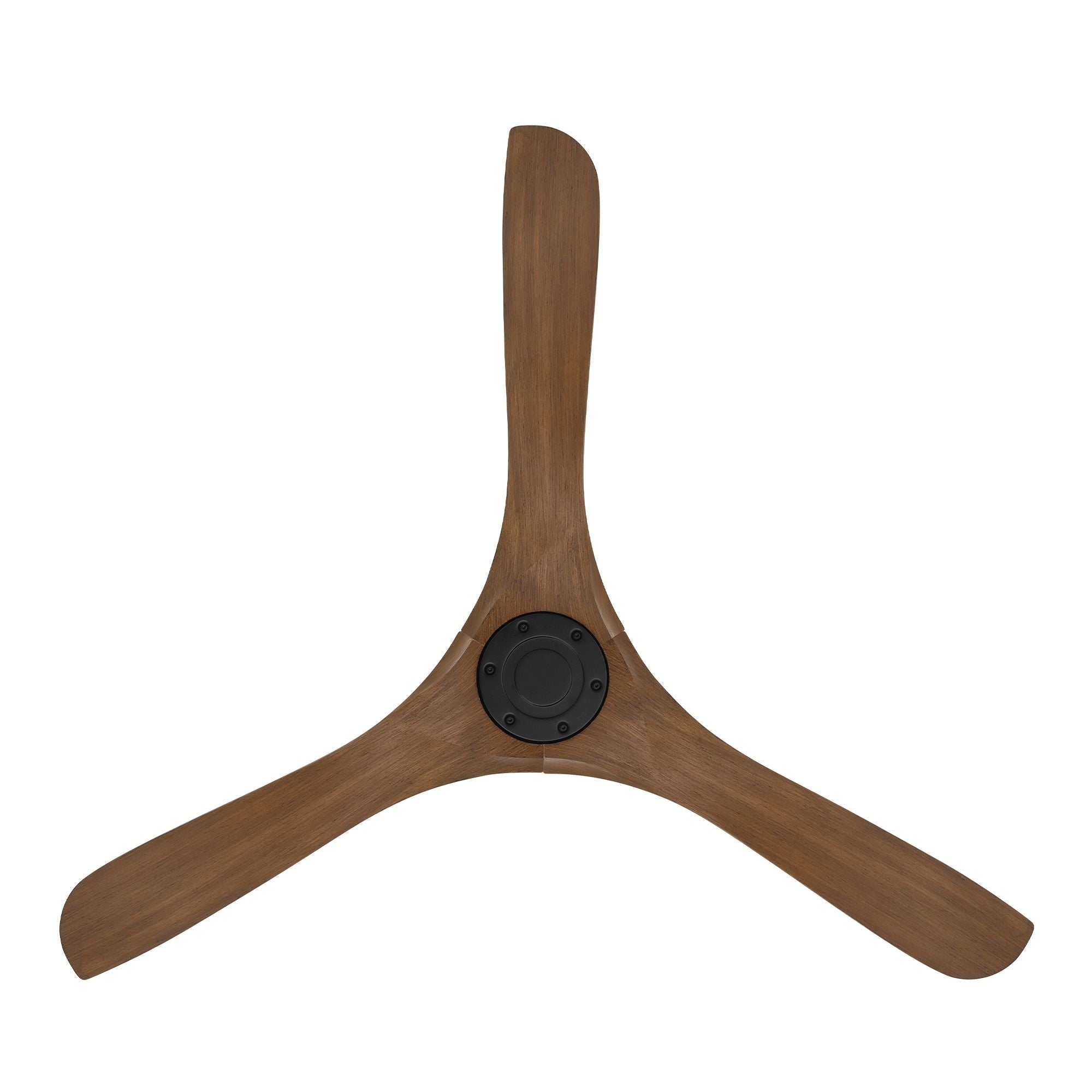 Carve 60" Smart Ceiling Fan, Matte Black with Distressed Koa Blades