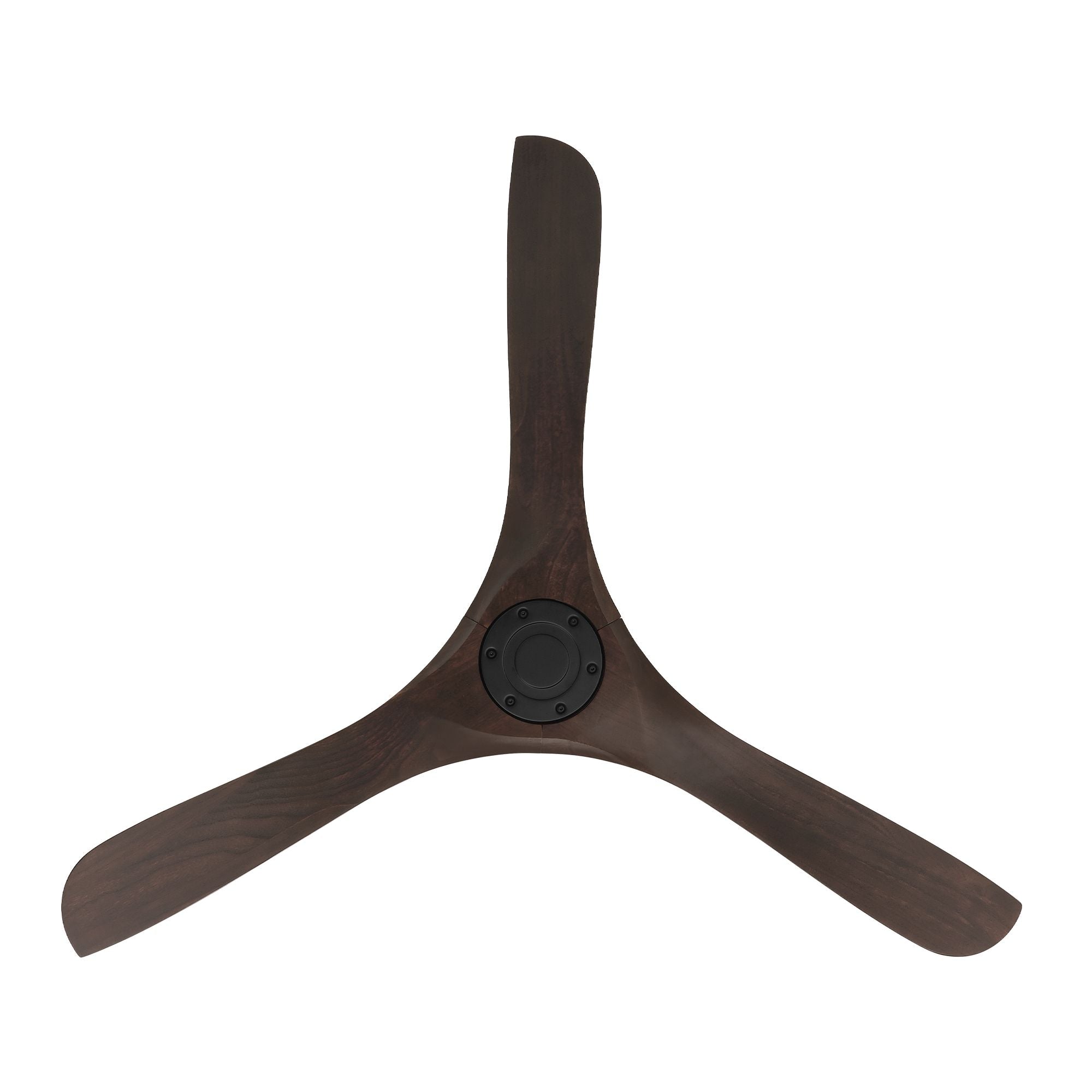 Carve 60" Smart Ceiling Fan, Matte Black with Dark Walnut Blades