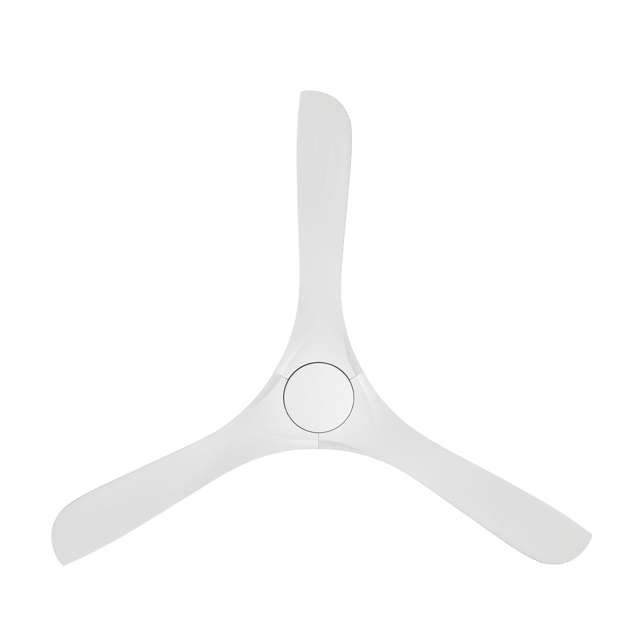 Carve 60" Smart Ceiling Fan, Matte Black with Matte White Blades